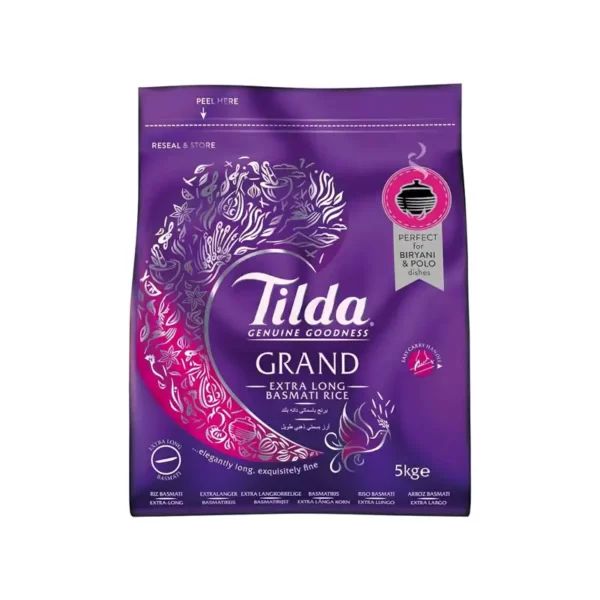 Tilda Grand Extra Long Basmati Rice 5kg^